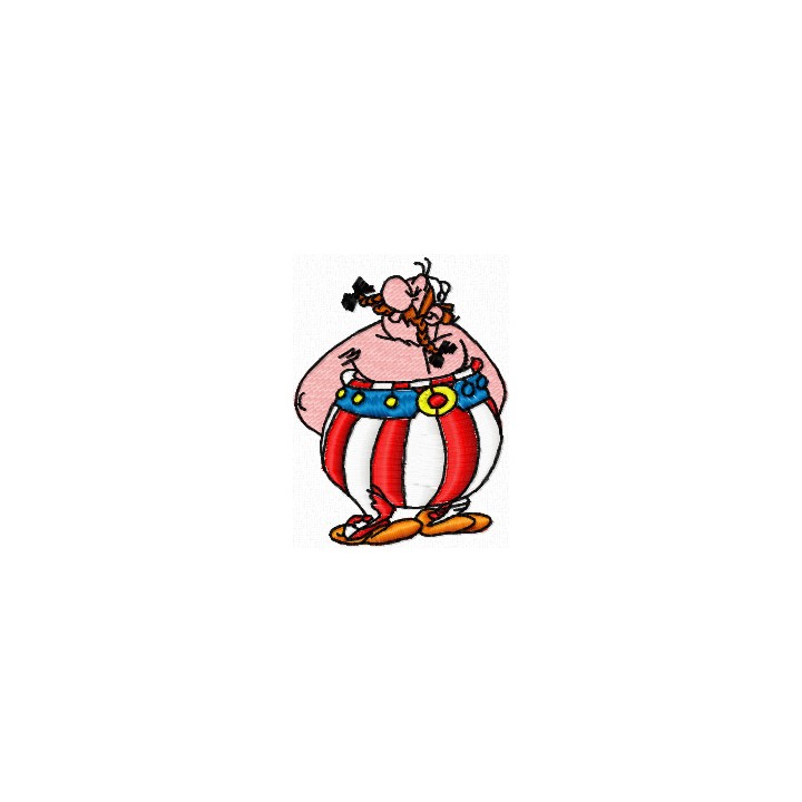 Obelix 2 embroidery design - Embroidery Design
