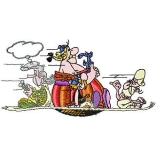 Obelix Adventure embroidery design - Embroidery Design