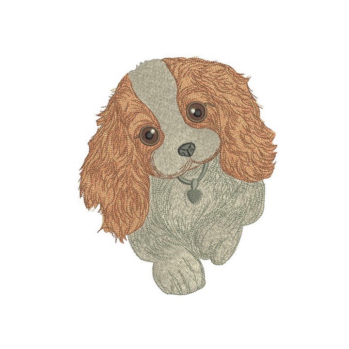 Adorable Cocker Spaniel puppy embroidery design - Embroidery Design