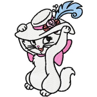 Aristocats Kitten Marie embroidery design - Embroidery Design