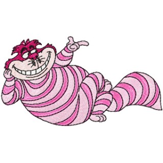 Cheshire Cat 5 embroidery design - Embroidery Design