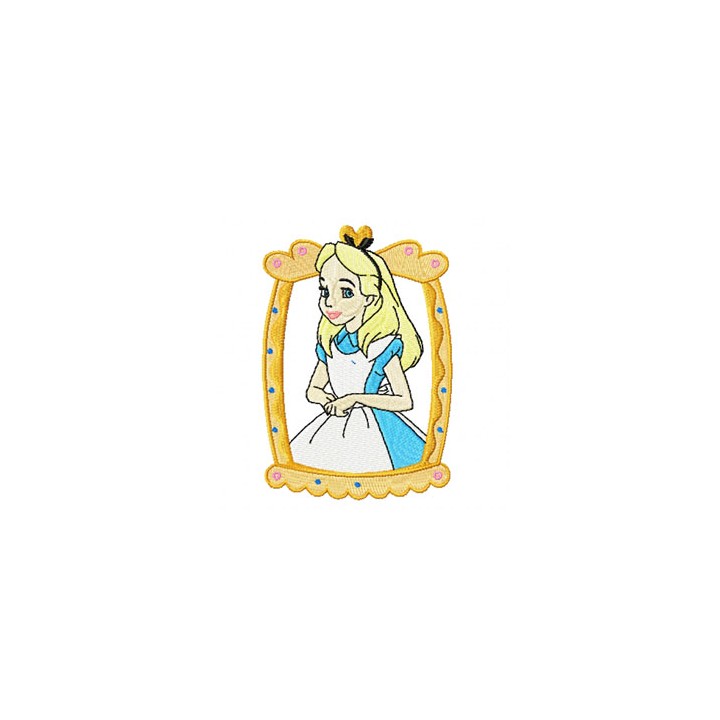 Alice in Wonderland embroidery design - Embroidery Design