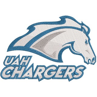 Alabama-Huntsville Chargers logo embroidery design - Embroidery Design