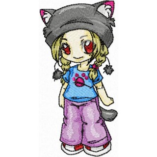 Anime 3 embroidery design - Embroidery Design