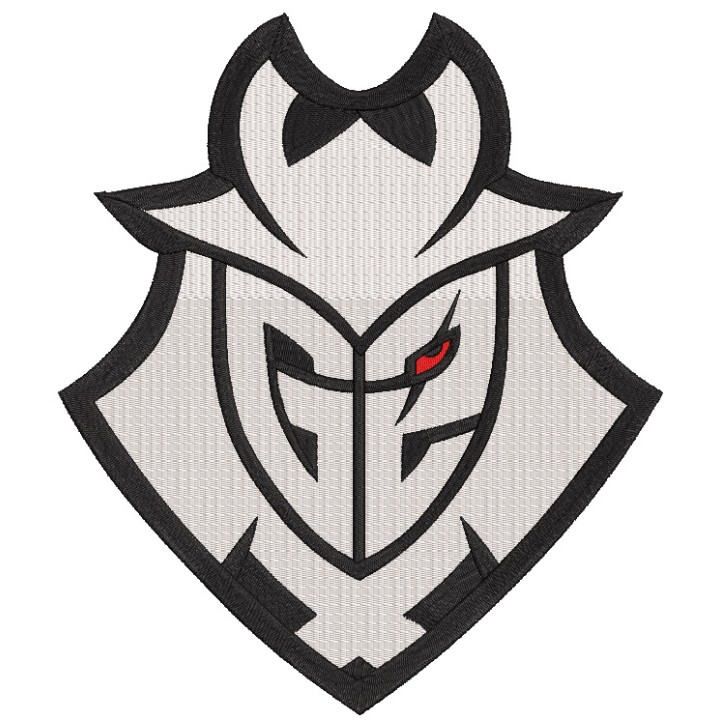 G2 Esports logo embroidery design - Embroidery Design