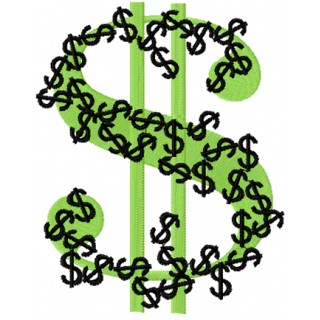 Dollar embroidery design - Embroidery Design
