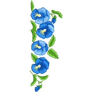 Flower decoration embroidery design - Embroidery Design