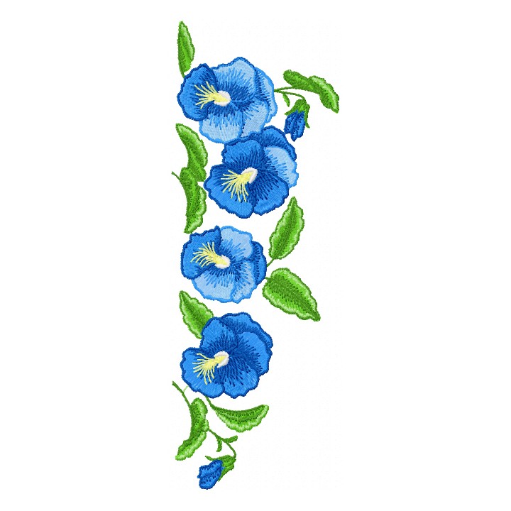 Flower decoration embroidery design - Embroidery Design