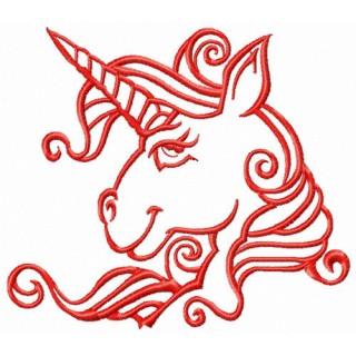 Respectable unicorn embroidery design - Embroidery Design