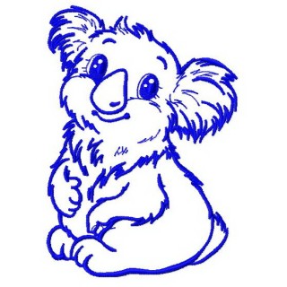 I'm koala girl 3 embroidery design - Embroidery Design