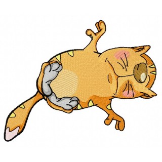 Cat's relax 3 embroidery design - Embroidery Design