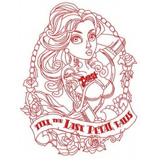 Till the last petal falls 4 embroidery design - Embroidery Design