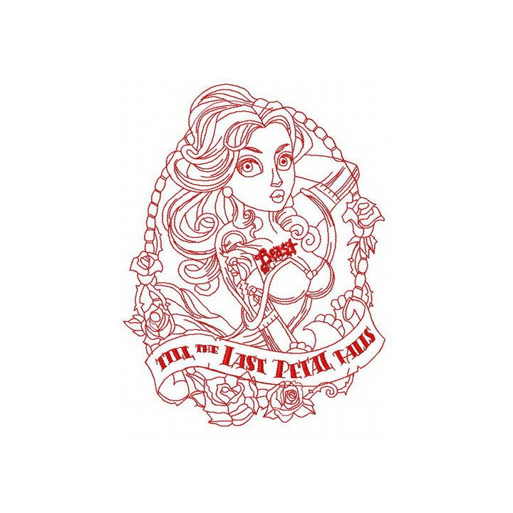 Till the last petal falls 4 embroidery design - Embroidery Design