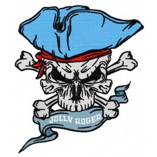 Jolly Roger 4 embroidery design - Embroidery Design