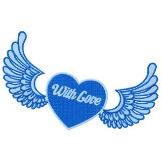 With love 4 embroidery design - Embroidery Design