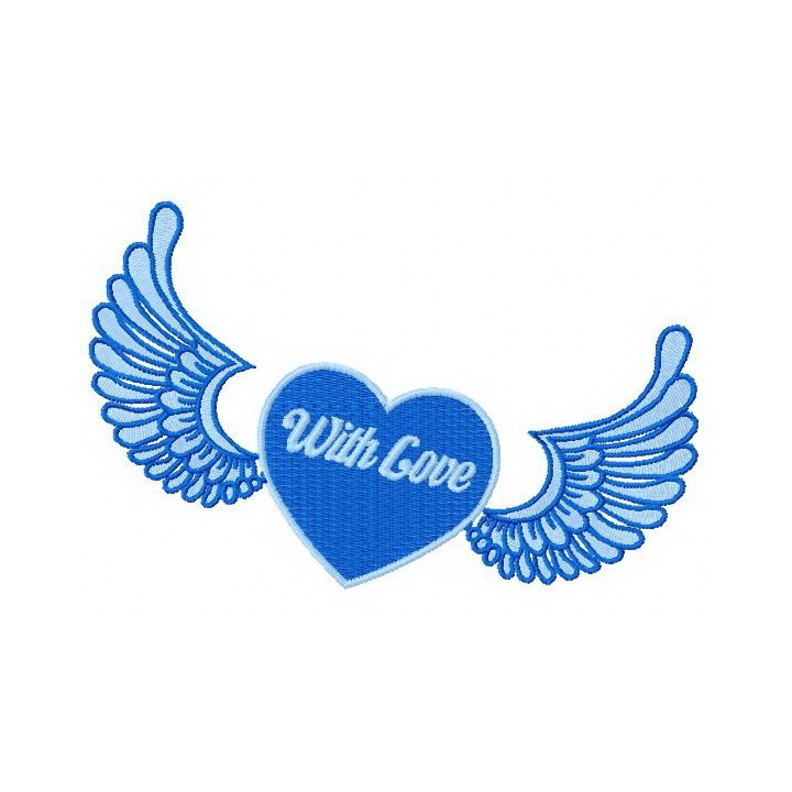 With love 4 embroidery design - Embroidery Design