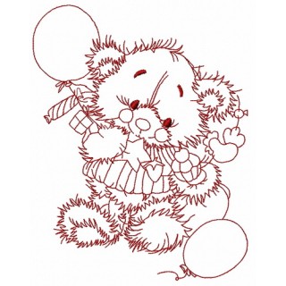 Teddy's birthday 4 embroidery design - Embroidery Design