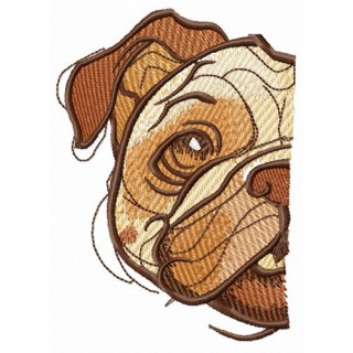 Hiding around the corner embroidery design - Embroidery Design