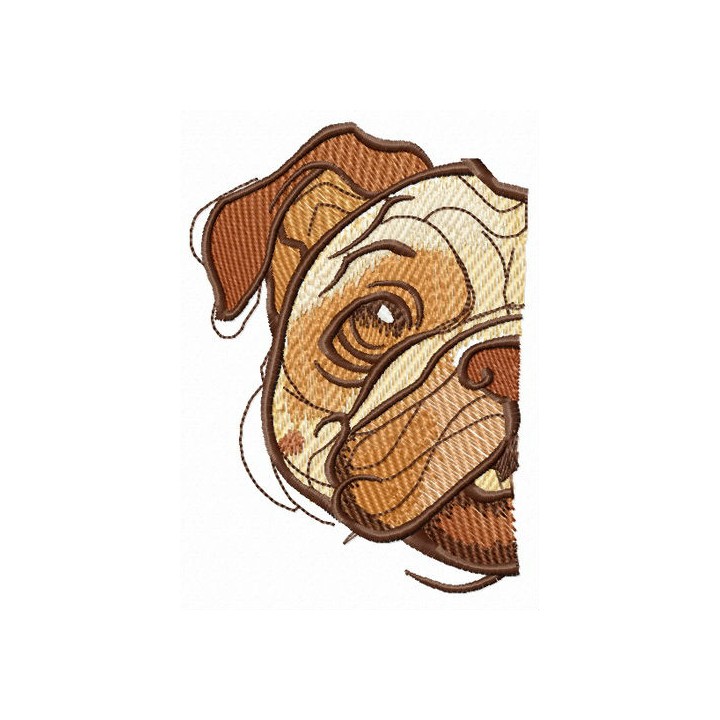 Hiding around the corner embroidery design - Embroidery Design