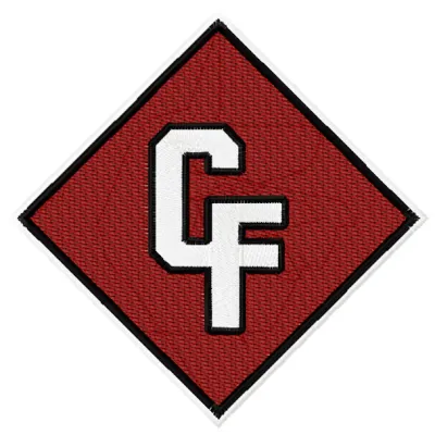 Carolina Forest High School embroidery design featuring school colors and logo, ideal for apparel and accessories.