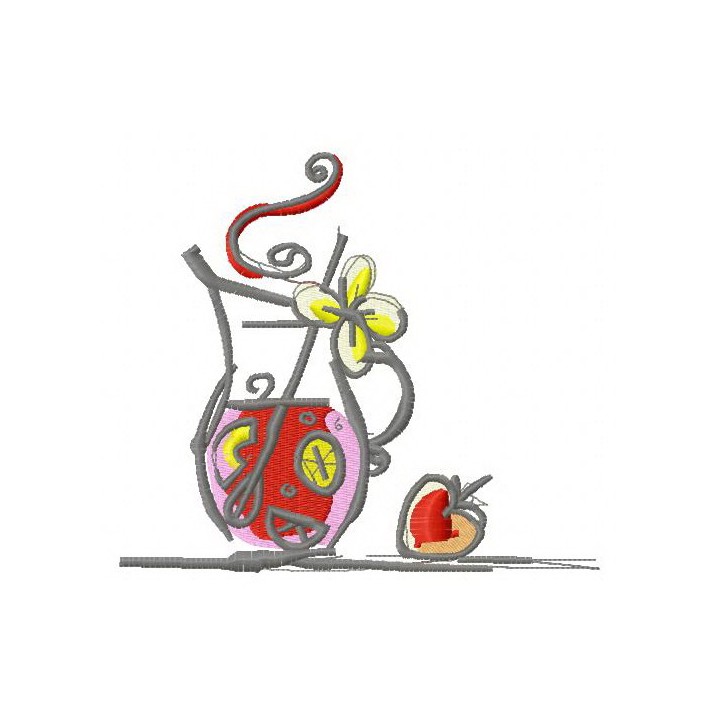 Spain Sangria 4 embroidery design - Embroidery Design