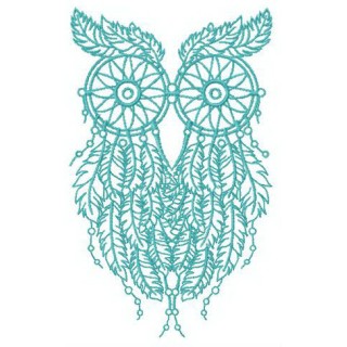 Wise dreamcatcher embroidery design - Embroidery Design