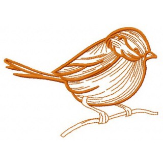 Eurasian blue tit 5 embroidery design - Embroidery Design