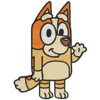 Bluey Bingo embroidery design - Embroidery Design