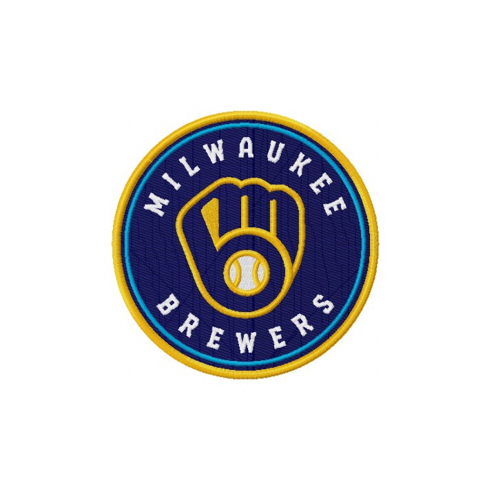 Milwaukee Brewers 2020 Primary logo embroidery design - Embroidery Design