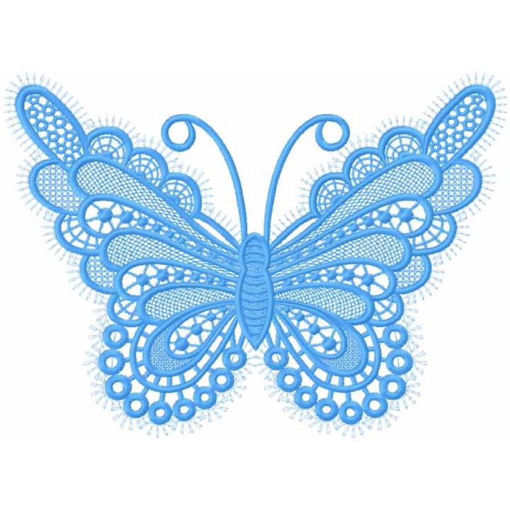 Butterfly lace applique embroidery design - Embroidery Design