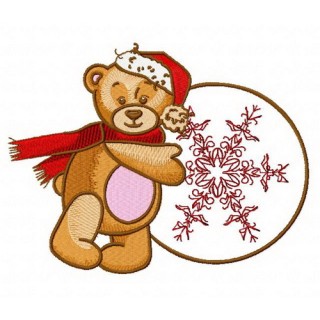 Teddy's winter 4 embroidery design - Embroidery Design