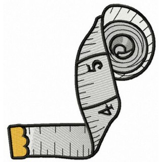 Measuring tape embroidery design - Embroidery Design