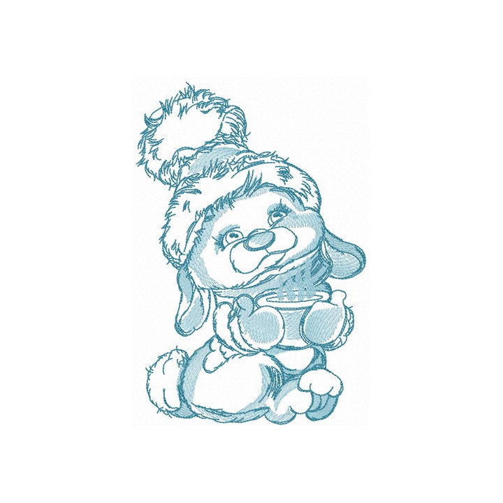 Cocoa for bunny 3 embroidery design - Embroidery Design