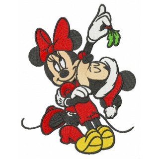 Dance under mistletoe embroidery design - Embroidery Design