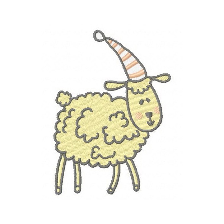 Lamb embroidery design - Embroidery Design