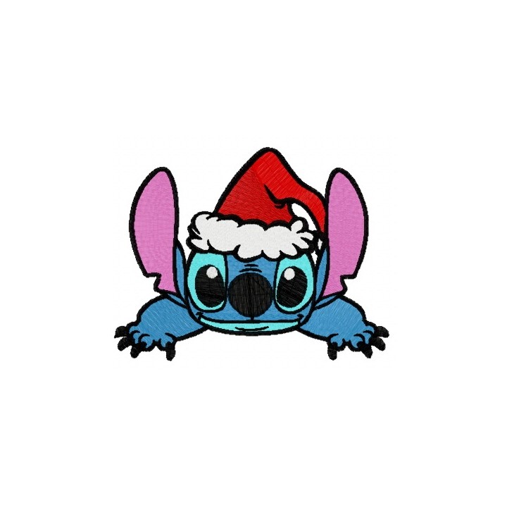 Ho Ho Ho Stitch embroidery design - Embroidery Design