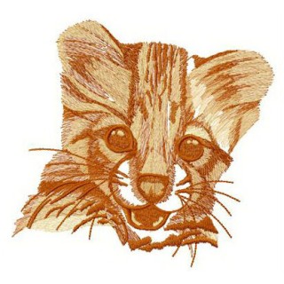 Cheetah roars embroidery design - Embroidery Design