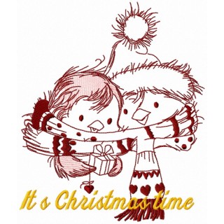 Penguin's Christmas time 6 embroidery design - Embroidery Design
