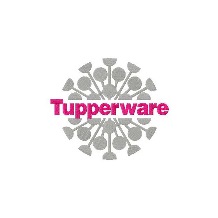 Tupperware logo embroidery design - Embroidery Design