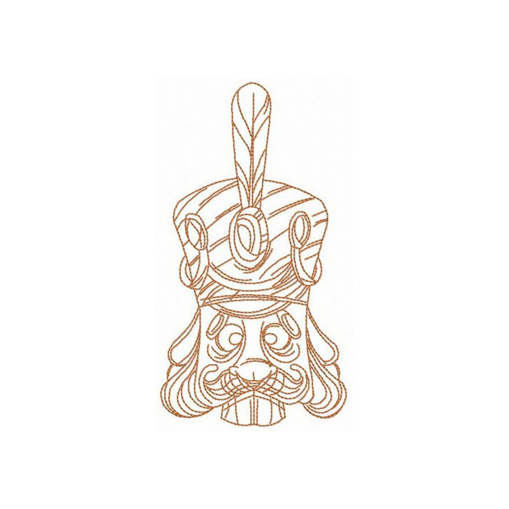 Wooden soldier embroidery design - Embroidery Design