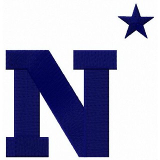 Navy Midshipmen logo embroidery design - Embroidery Design