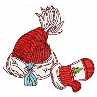 Santa's winter set embroidery design - Embroidery Design