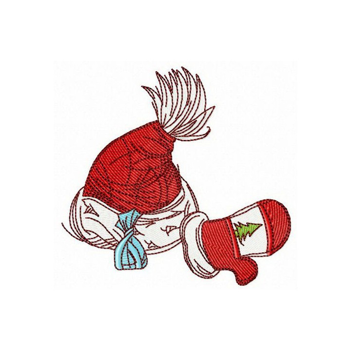Santa's winter set embroidery design - Embroidery Design