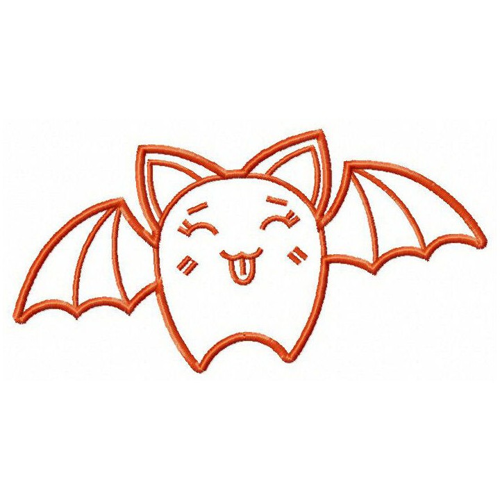 Teasing bat embroidery design - Embroidery Design