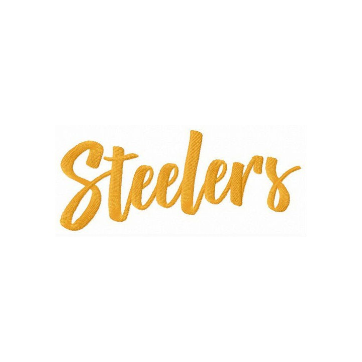Steelers wordmark logo embroidery design - Embroidery Design