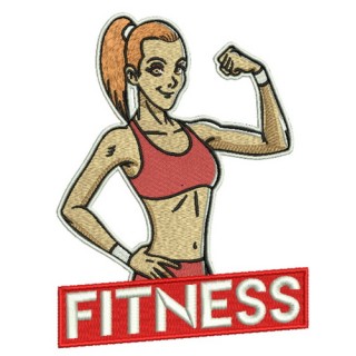 Fitness 2 embroidery design - Embroidery Design