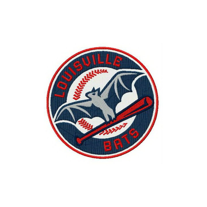 Louisville Bats logo embroidery design - Embroidery Design