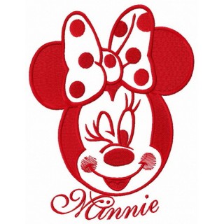 Minnie coquette embroidery design - Embroidery Design