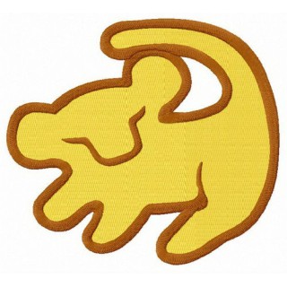 Simba symbol embroidery design - Embroidery Design