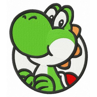 Cute dinosaur Yoshi embroidery design - Embroidery Design